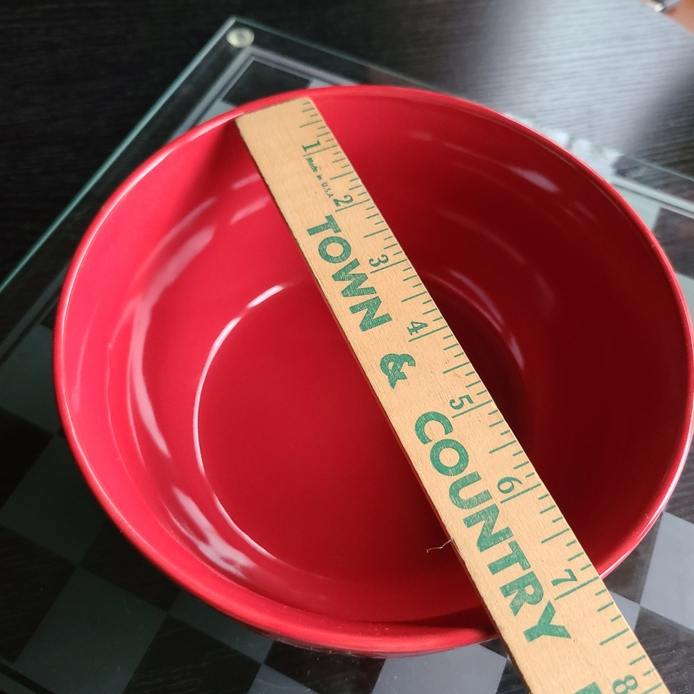 Red Textured Bowl - Picture 7 of 10